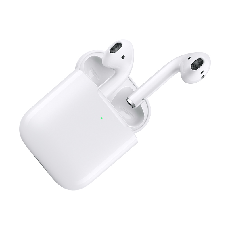 苹果蓝牙耳机Apple AirPods2代 有线充电/无线充电 H1芯片 半入耳式